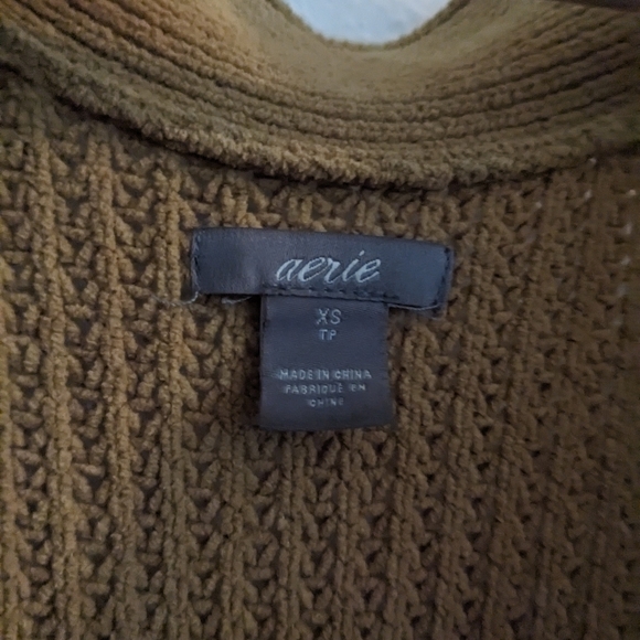 Aerie Mustard Yellow Cardigan, size XS - Picture 3 of 3